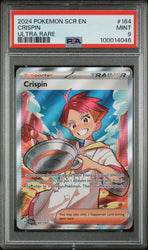 2024 POKEMON SCR EN-STELLAR CROWN 164 CRISPIN UR  PSA 9