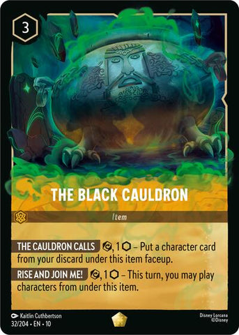 The Black Cauldron (Whispers in the Well) Near Mint Cold Foil