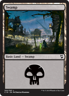 Swamp (300) (Commander 2018) Near Mint