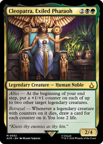 Cleopatra, Exiled Pharaoh (Universes Beyond: Assassin's Creed) Near Mint