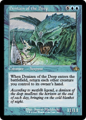 Denizen of the Deep (Retro Frame) (Dominaria Remastered) Near Mint