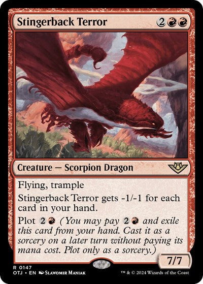 Stingerback Terror (Outlaws of Thunder Junction) Near Mint Foil