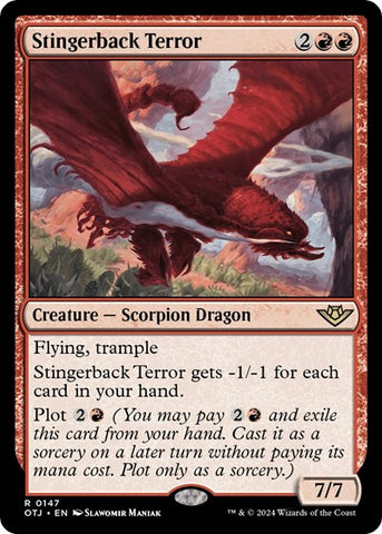 Stingerback Terror (Outlaws of Thunder Junction) Near Mint Foil