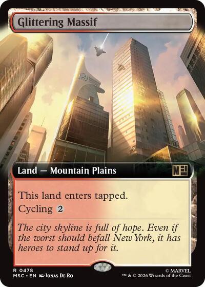 Glittering Massif (Extended Art) (Commander: Marvel Super Heroes) Near Mint