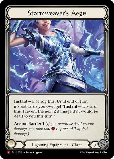 Stormweavers Aegis (Compendium of Rathe) Near Mint Cold Foil