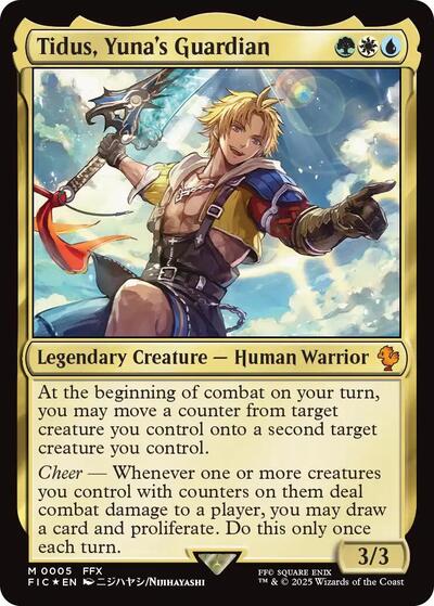 Tidus, Yuna's Guardian (Commander: FINAL FANTASY) Near Mint Foil