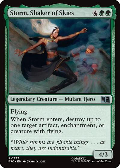 Storm, Shaker of Skies (Commander: Marvel Super Heroes) Near Mint Foil