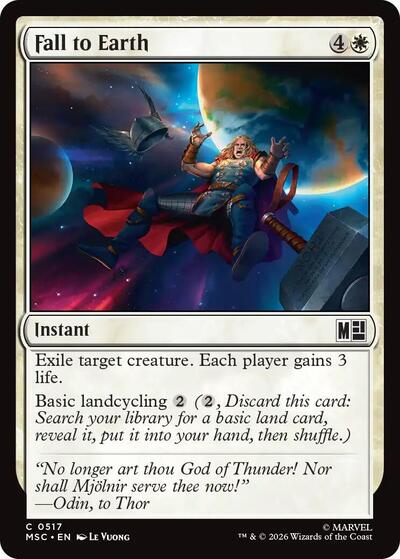 Fall to Earth (Commander: Marvel Super Heroes) Near Mint Foil