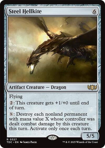 Steel Hellkite (Commander: Tarkir: Dragonstorm) Near Mint