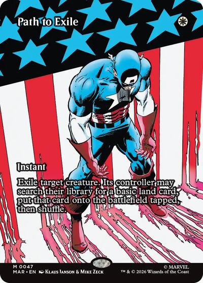 Path to Exile (Borderless) (0047) (Marvel Eternal-Legal) Near Mint Foil