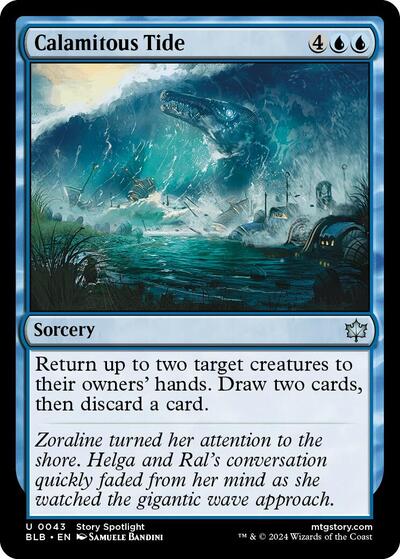 Calamitous Tide (Bloomburrow) Near Mint Foil