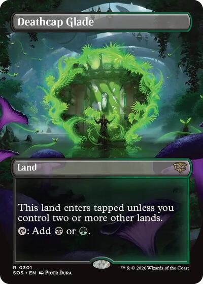 Deathcap Glade (Borderless) (Secrets of Strixhaven) Near Mint Foil