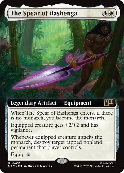 The Spear of Bashenga (Extended Art) (Commander: Marvel Super Heroes) Near Mint