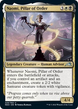 Naomi, Pillar of Order (Kamigawa: Neon Dynasty) Near Mint Foil