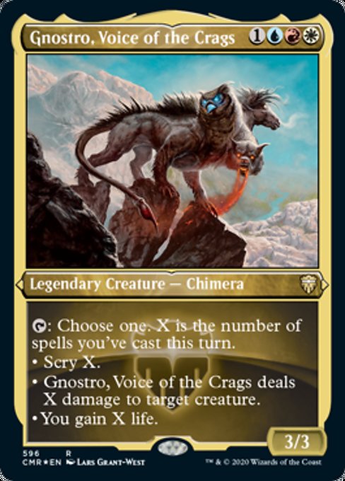 Gnostro, Voice of the Crags (Foil Etched) (Commander Legends) Near Mint Foil
