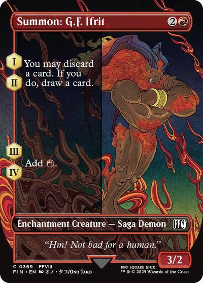 Summon: G.F. Ifrit (Borderless) (Universes Beyond: FINAL FANTASY) Near Mint