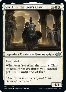 Syr Alin, the Lion's Claw (Jumpstart 2022) Near Mint