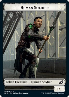 Human Soldier Token (004) (Ikoria: Lair of Behemoths) Near Mint