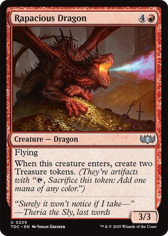Rapacious Dragon (Commander: Tarkir: Dragonstorm) Near Mint