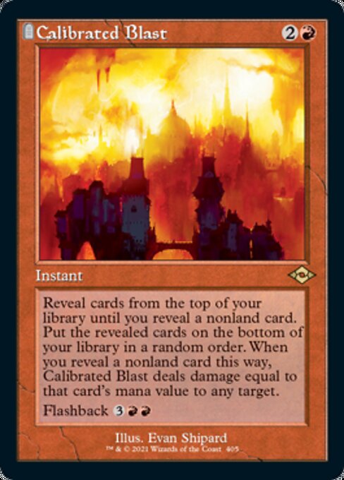 Calibrated Blast (Retro Frame) (Modern Horizons 2) Near Mint Foil