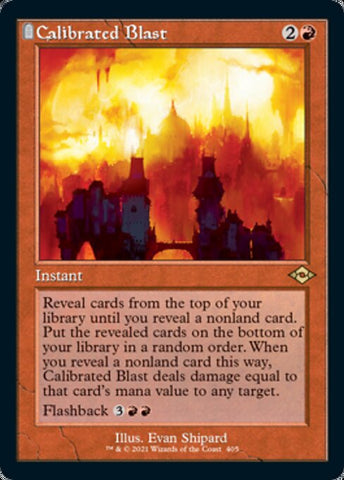 Calibrated Blast (Retro Frame) (Modern Horizons 2) Near Mint Foil