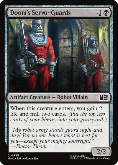 Doom's Servo-Guards (Commander: Marvel Super Heroes) Near Mint Foil
