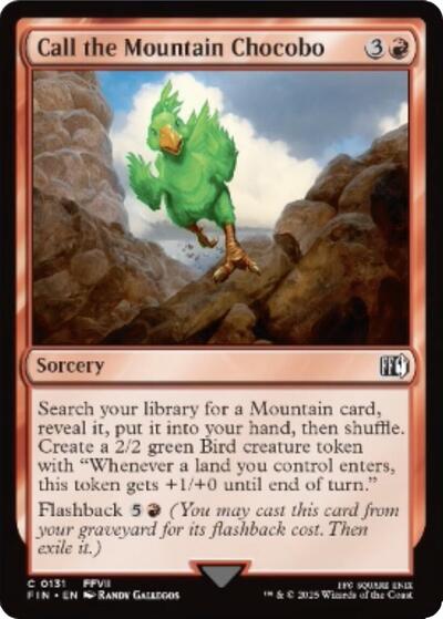 Call the Mountain Chocobo (Universes Beyond: FINAL FANTASY) Near Mint Foil