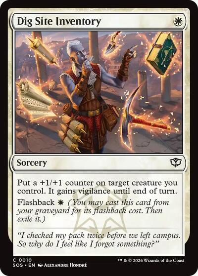 Dig Site Inventory (Secrets of Strixhaven) Near Mint Foil