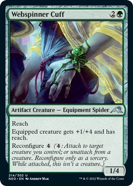 Webspinner Cuff (Kamigawa: Neon Dynasty) Near Mint Foil