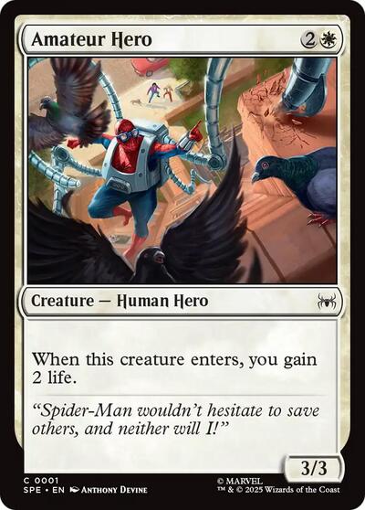 Amateur Hero (Marvel's Spider-Man: Eternal-Legal) Near Mint Foil