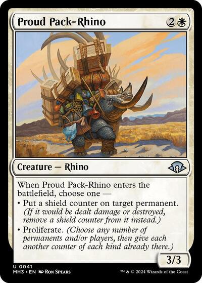 Proud Pack-Rhino (Modern Horizons 3) Near Mint Foil