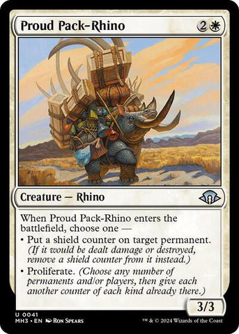 Proud Pack-Rhino (Modern Horizons 3) Near Mint Foil