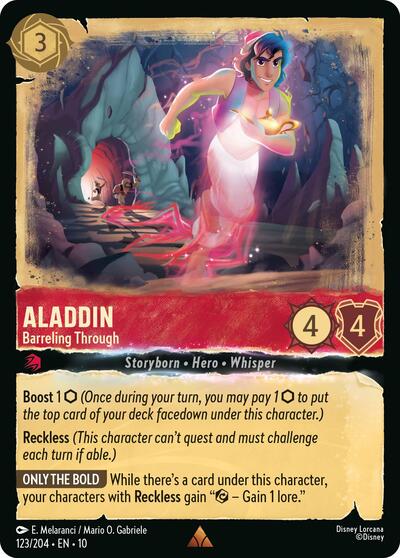 Aladdin - Barreling Through (Whispers in the Well) Near Mint Cold Foil