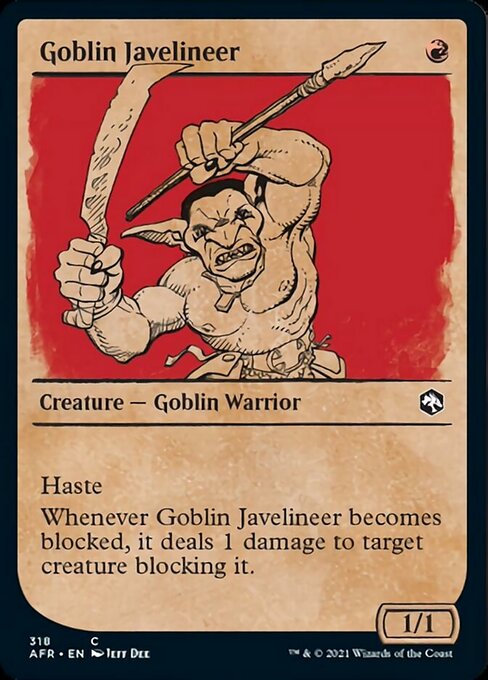 Goblin Javelineer (Showcase) (Adventures in the Forgotten Realms) Near Mint