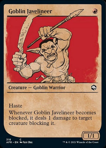 Goblin Javelineer (Showcase) (Adventures in the Forgotten Realms) Near Mint