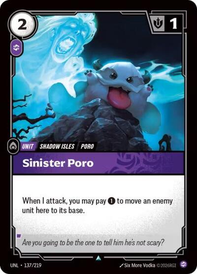 Sinister Poro (Unleashed) Near Mint Foil