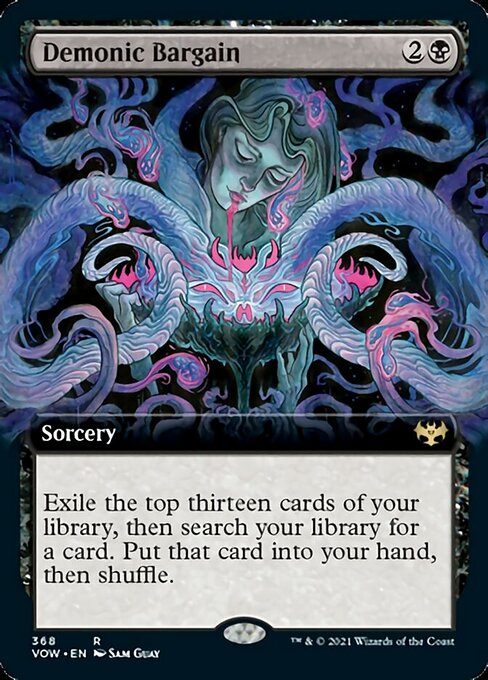 Demonic Bargain (Extended Art) (Innistrad: Crimson Vow) Near Mint