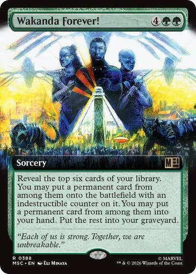Wakanda Forever! (Extended Art) (Commander: Marvel Super Heroes) Near Mint