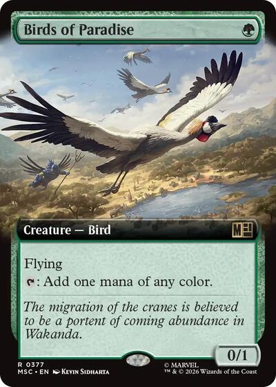 Birds of Paradise (Extended Art) (Commander: Marvel Super Heroes) Near Mint