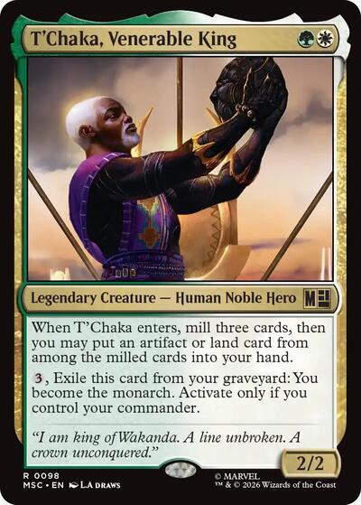 T'Chaka, Venerable King (Commander: Marvel Super Heroes) Near Mint