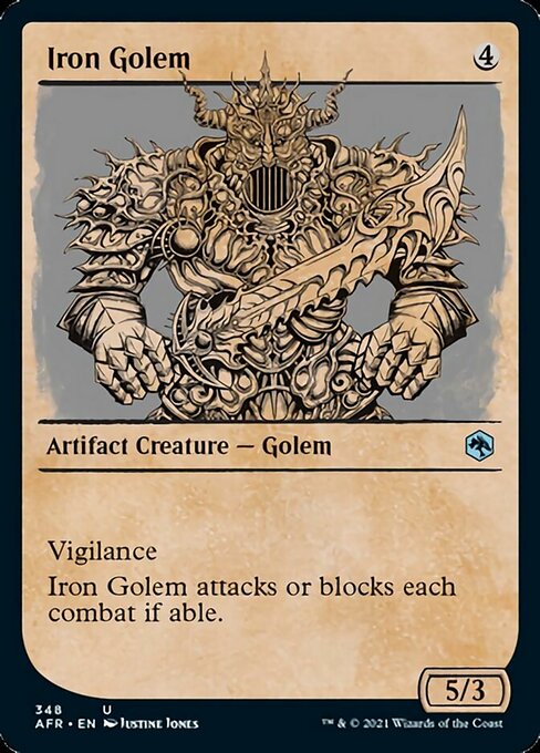 Iron Golem (Showcase) (Adventures in the Forgotten Realms) Near Mint