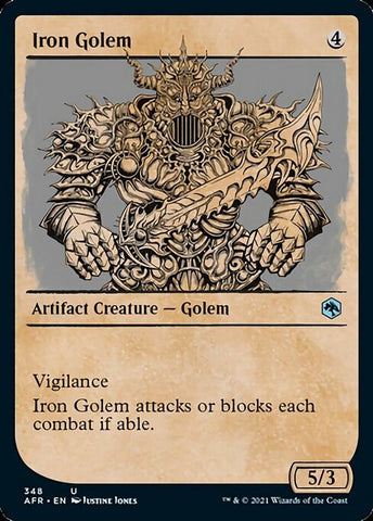 Iron Golem (Showcase) (Adventures in the Forgotten Realms) Near Mint