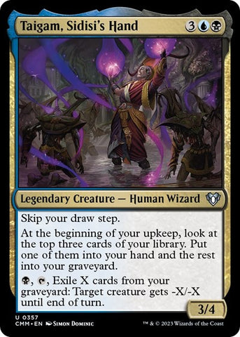 Taigam, Sidisi's Hand (Commander Masters) Near Mint Foil