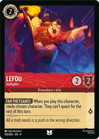 LeFou - Instigator (Fabled) Near Mint Cold Foil