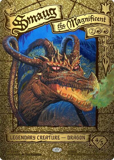Smaug the Magnificent (Borderless) (The Hobbit) Near Mint Foil