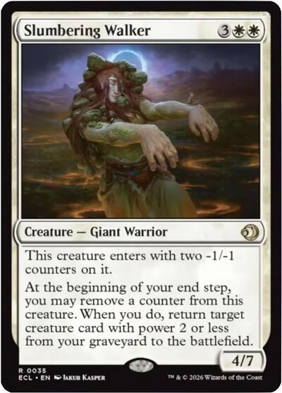 Slumbering Walker (Lorwyn Eclipsed) Near Mint Foil