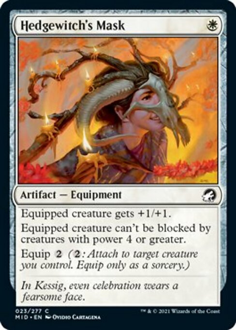 Hedgewitch's Mask (Innistrad: Midnight Hunt) Near Mint Foil