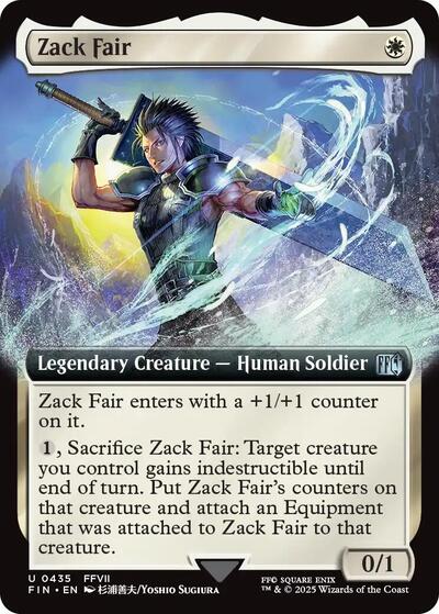 Zack Fair (Extended Art) (Universes Beyond: FINAL FANTASY) Near Mint