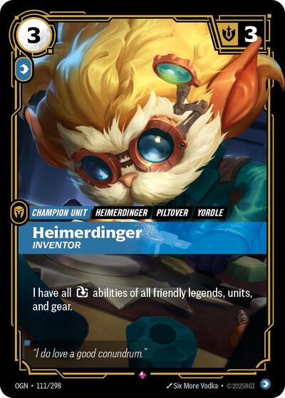Heimerdinger Inventor (Origins) Near Mint Foil