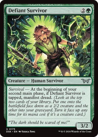 Defiant Survivor (Duskmourn: House of Horror) Near Mint Foil